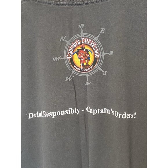 Captain Morgan Gray S/S T-Shirt Men's Size M "Put Some Captain In You" Tee - Picture 5 of 9